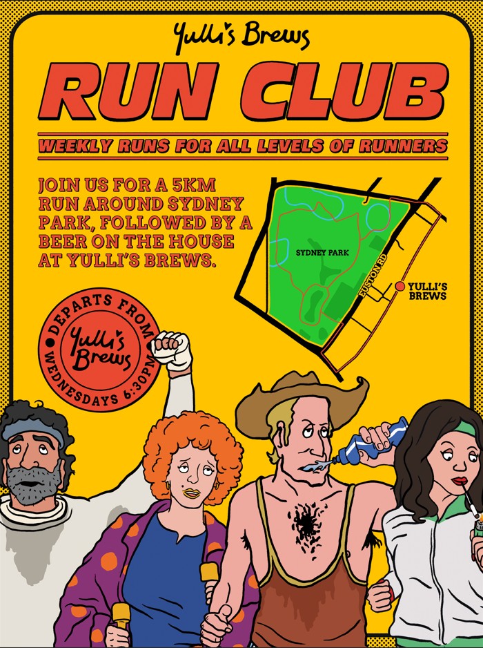 Yulli's Brews Run Club group photo