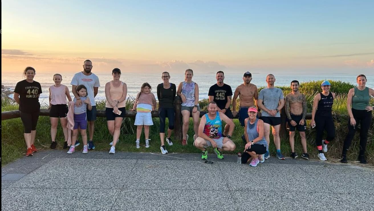 440 Run Club Wollongong group photo