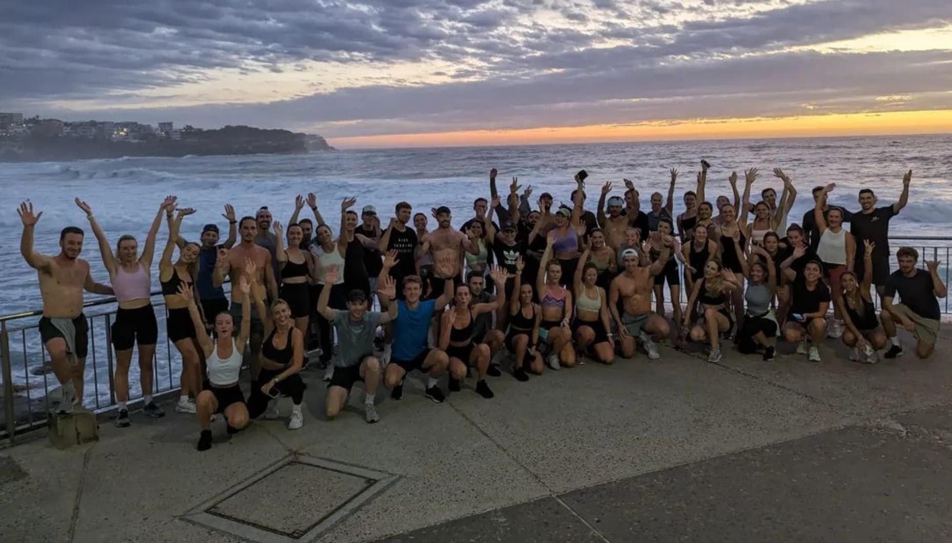 Bondi Beach Run Club group photo
