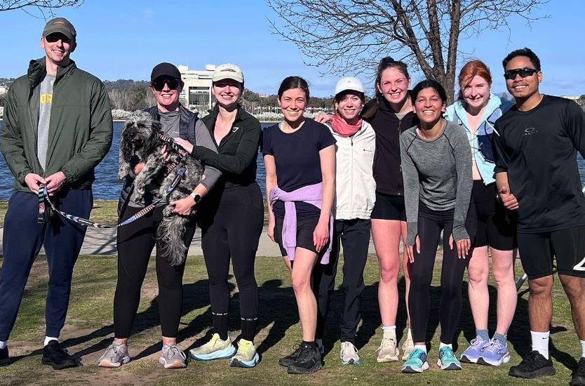 Burley Griffin Canberra Run Club group photo