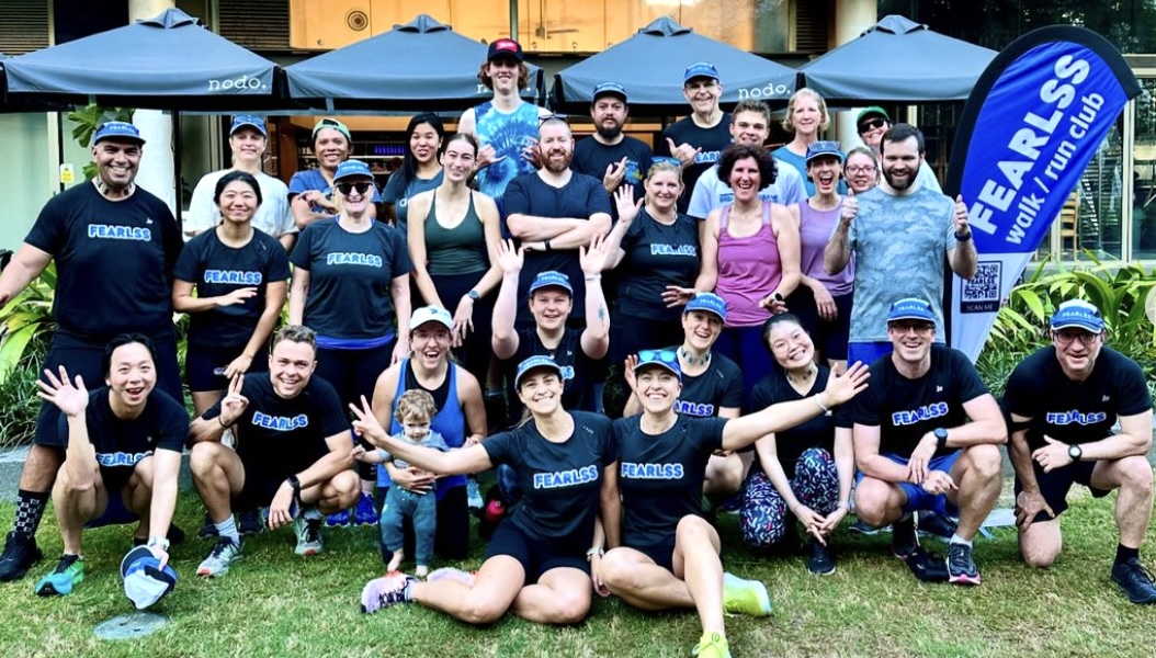 FEARLSS Walk / Run Club Brisbane group photo
