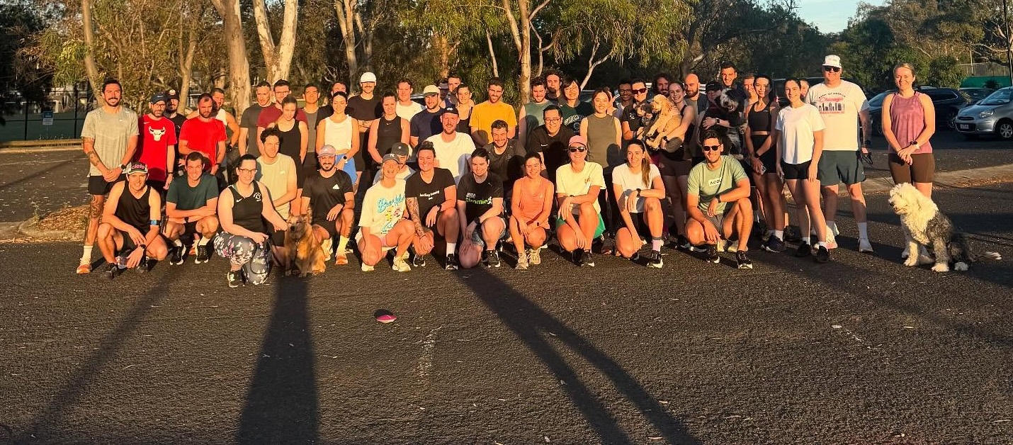FULL OF BEANS RUN CLUB group photo