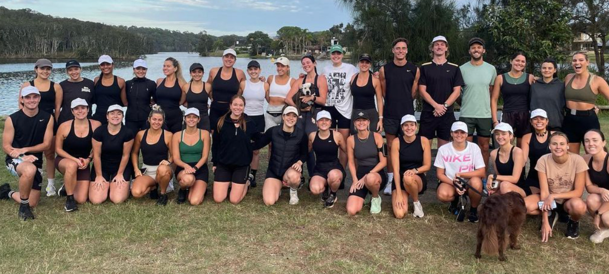 Hot Gals Run Club group photo