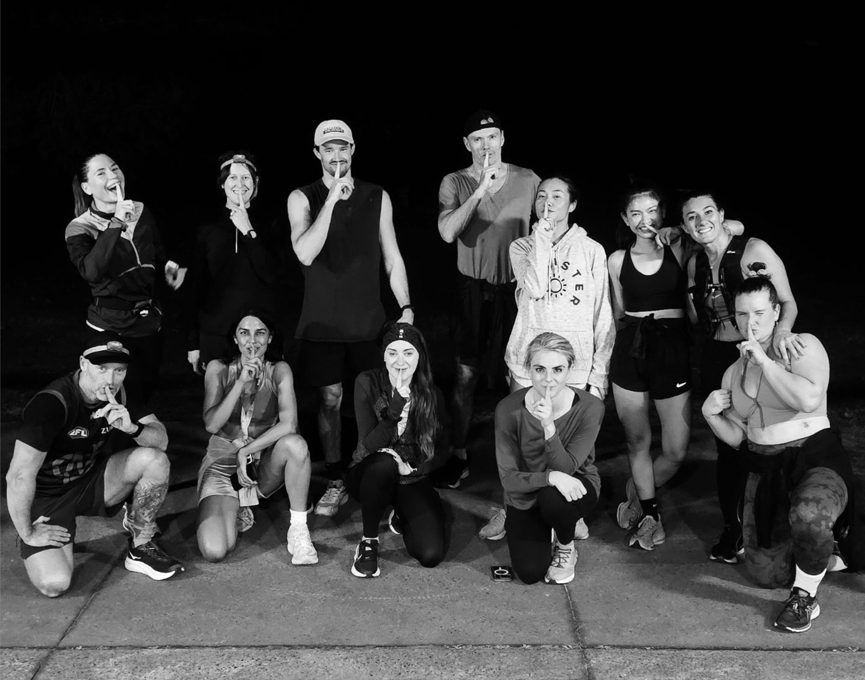 Hush Run Club group photo