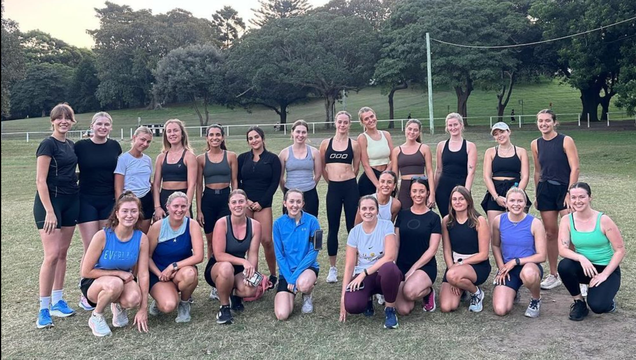 Lala's run club group photo