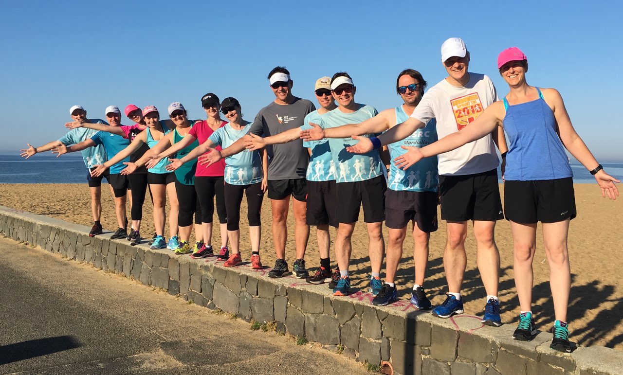 Mordialloc Social Running Club group photo