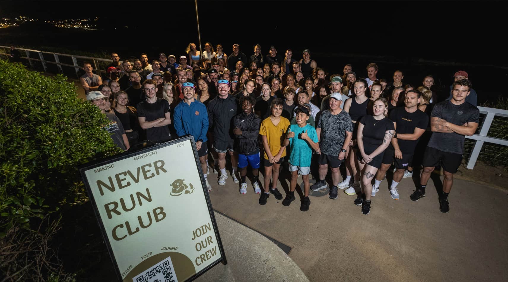 Never Run Club group photo