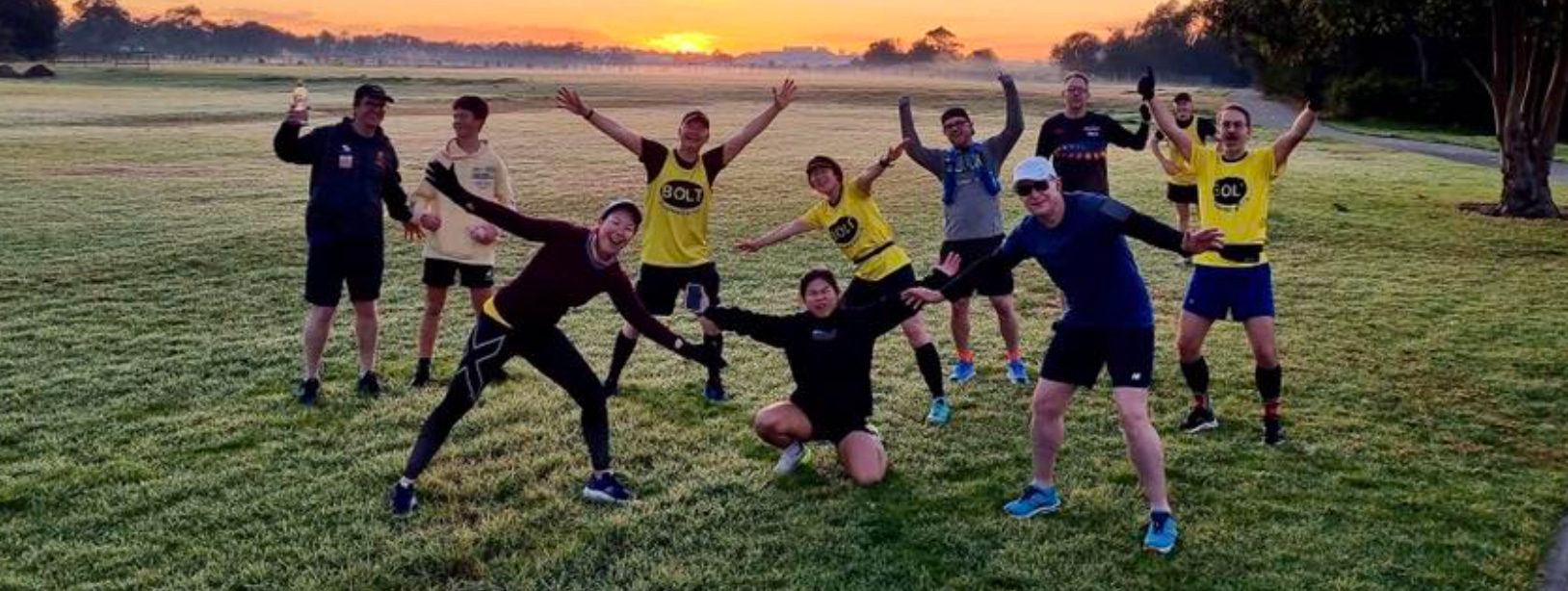 Running Bolts group photo