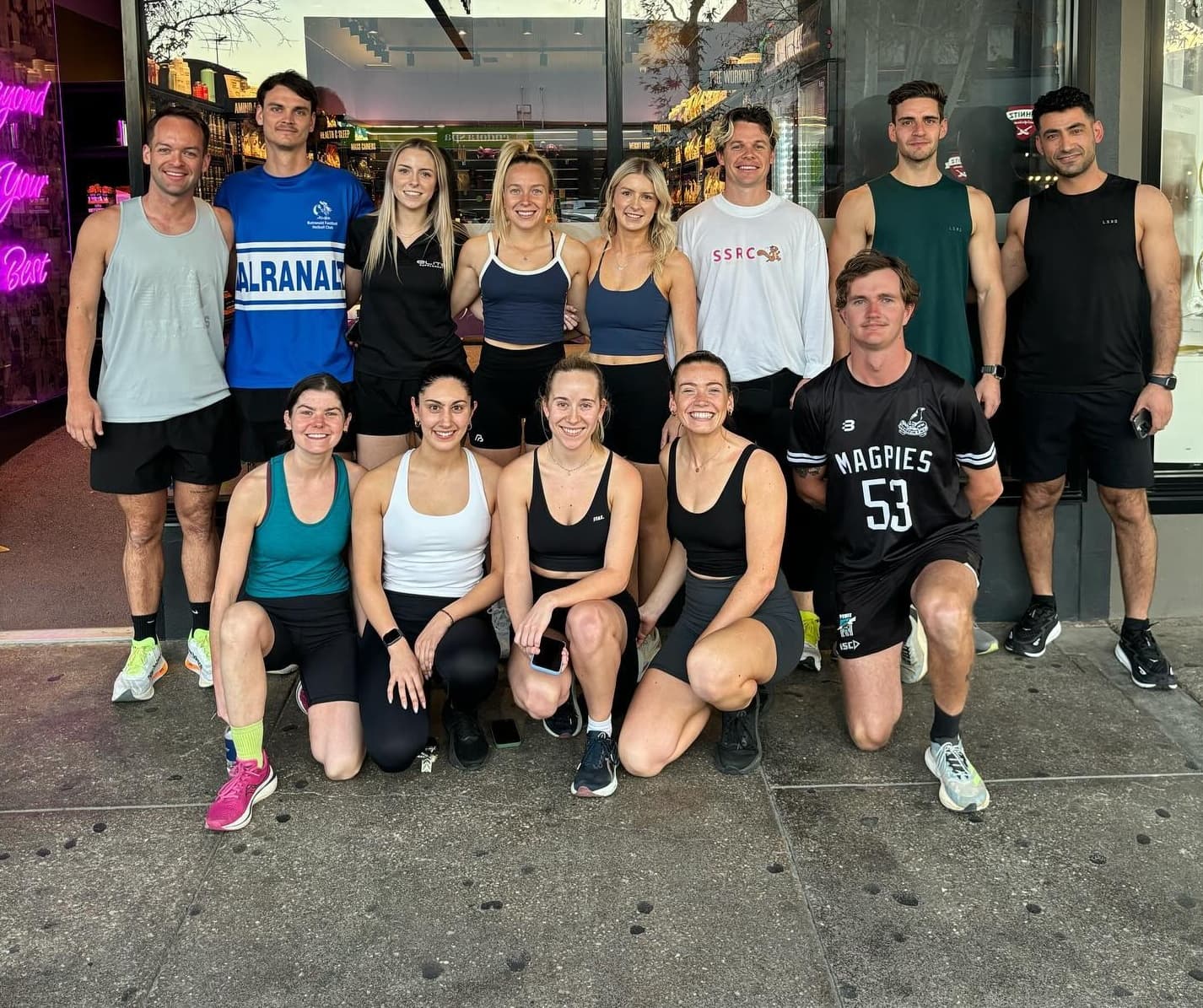 Secret Squirrel Social Run Club group photo