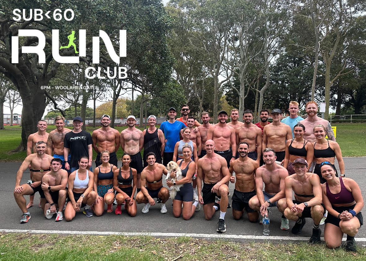 Sub<60 Run Club group photo