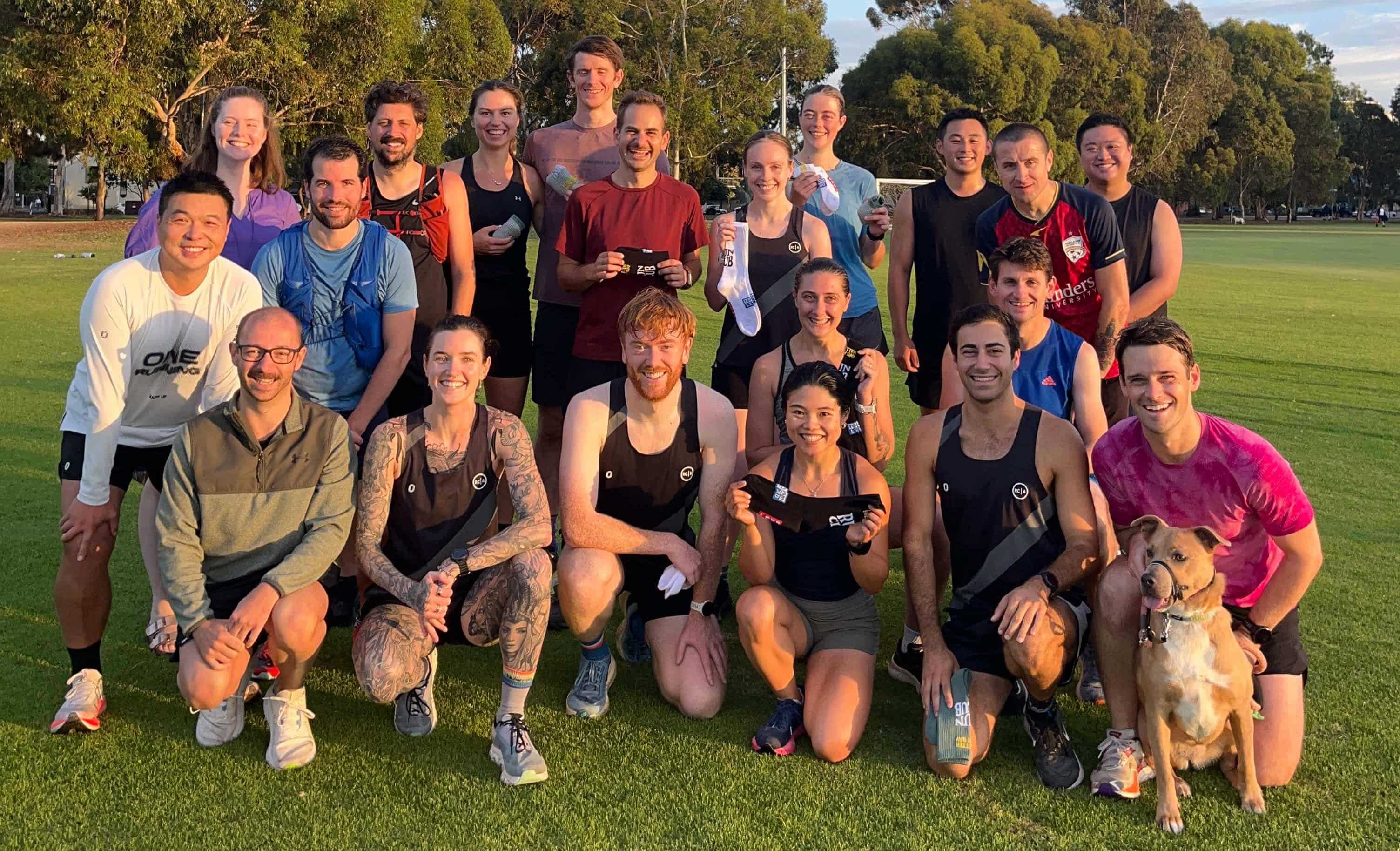 The Run Club - Adelaide group photo