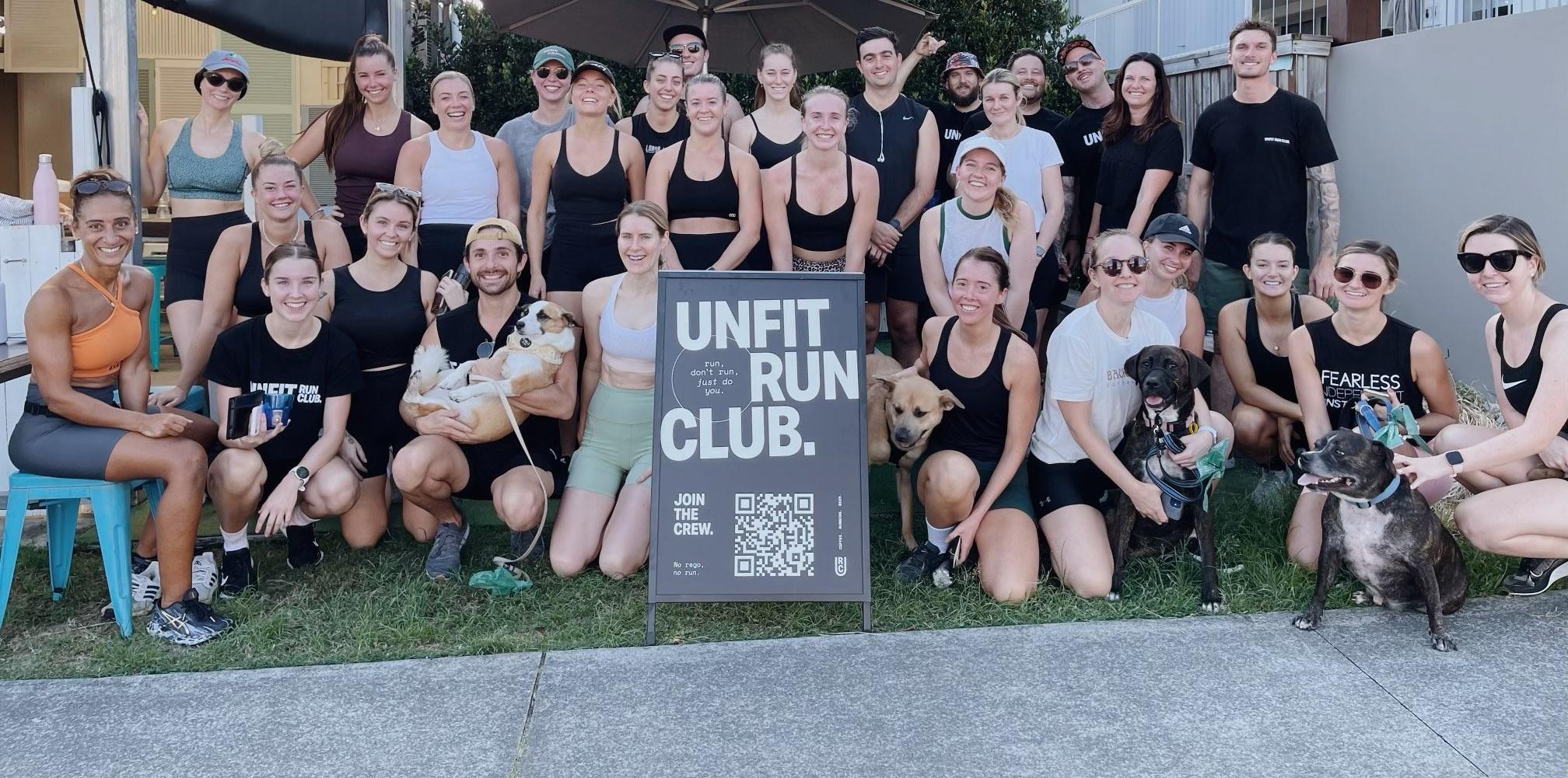 Unfit Run Club Gold Coast group photo