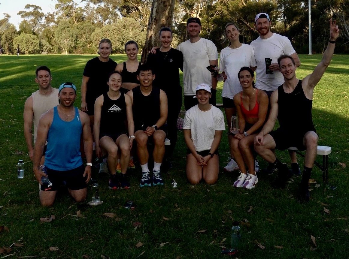 Vibes and Strides Run Club group photo